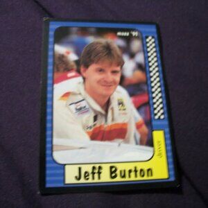 1991 JR MAXX NASCAR CARD  - JEFF BURTON - ITEM - 5 - 19